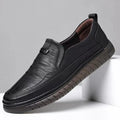 Leather black shoes